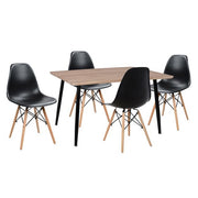 Комплект трапезна маса 5 части маса и столове Twist 120x70x76,5 см