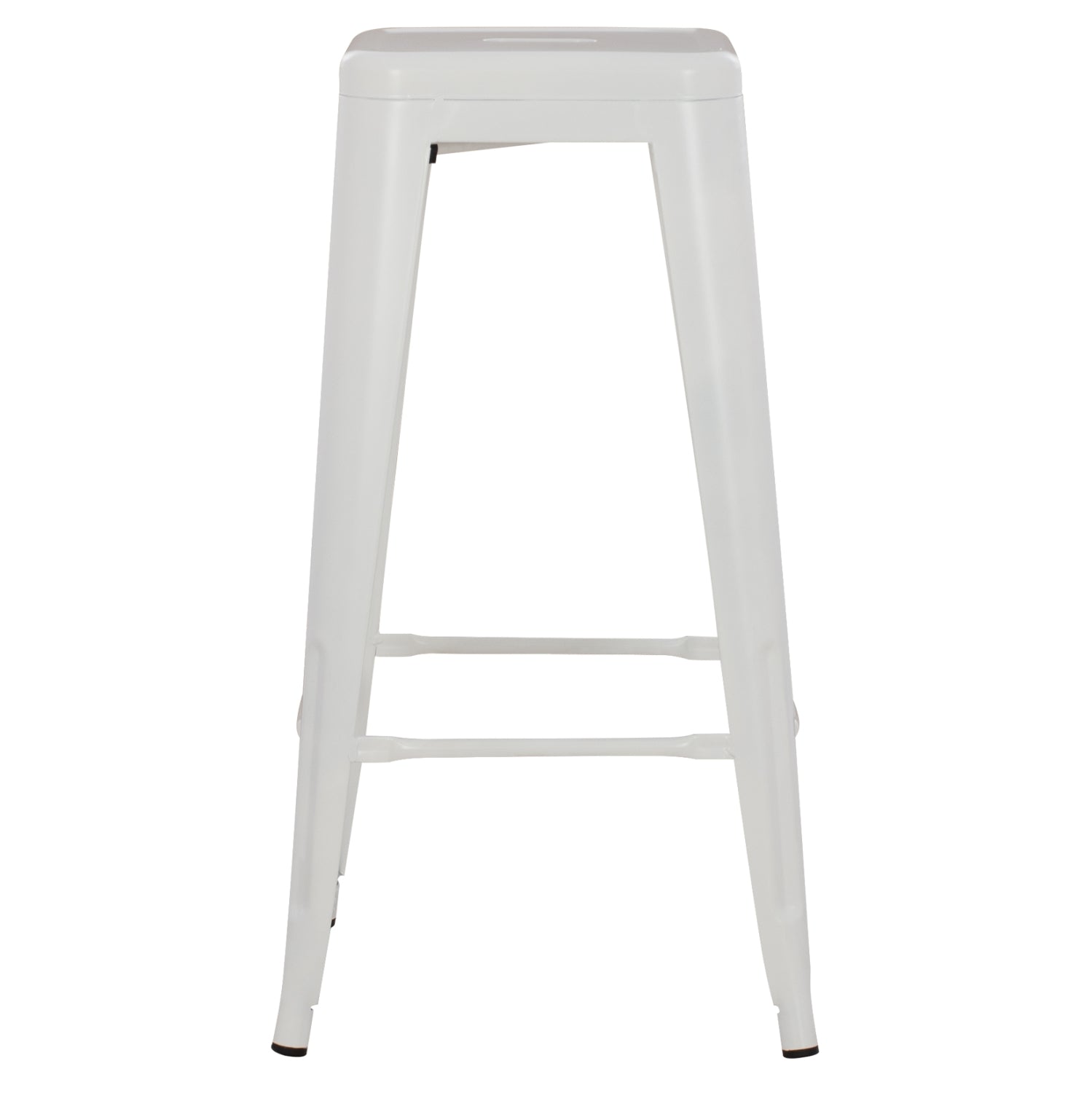 Бар стол метален MELITA бял мат 43x43x78 см