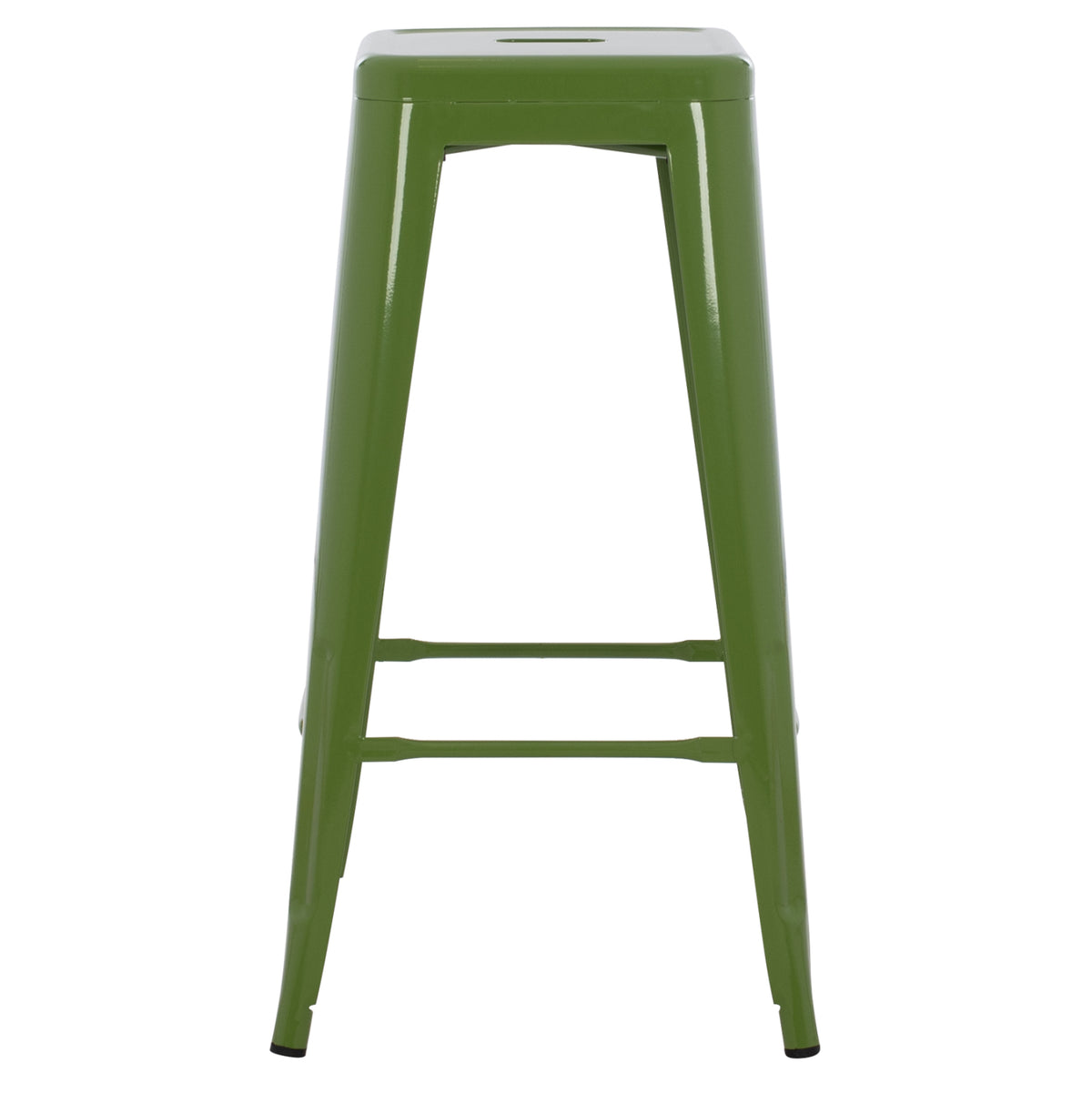 Метално бар столче MELITA в светлозелен цвят Light Olive Green 43x43x78см.