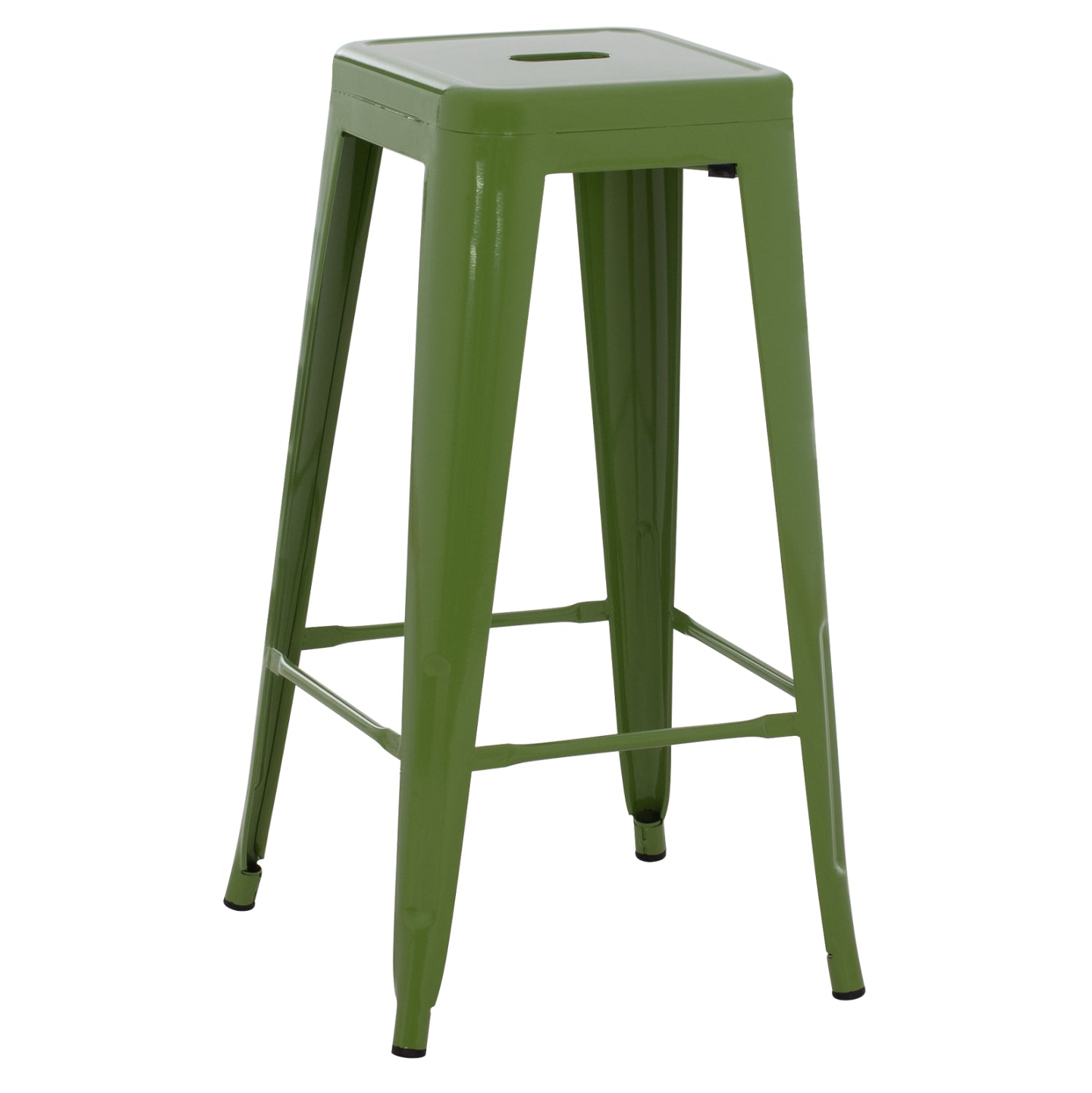 Метално бар столче MELITA в светлозелен цвят Light Olive Green 43x43x78см.