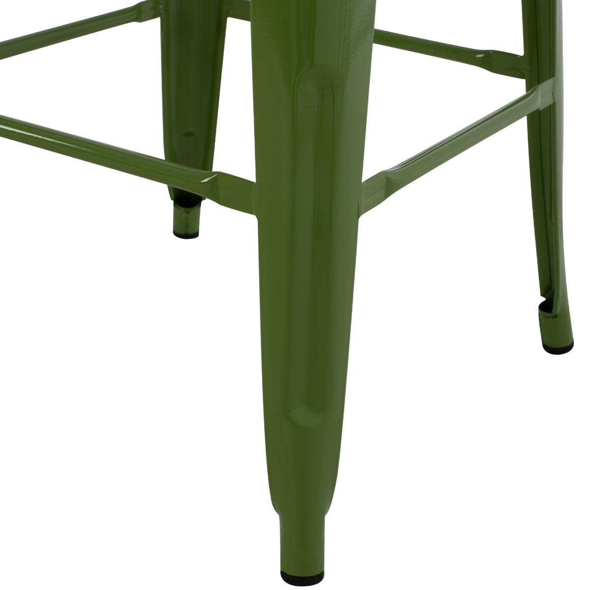 Метално бар столче MELITA в светлозелен цвят Light Olive Green 43x43x78см.