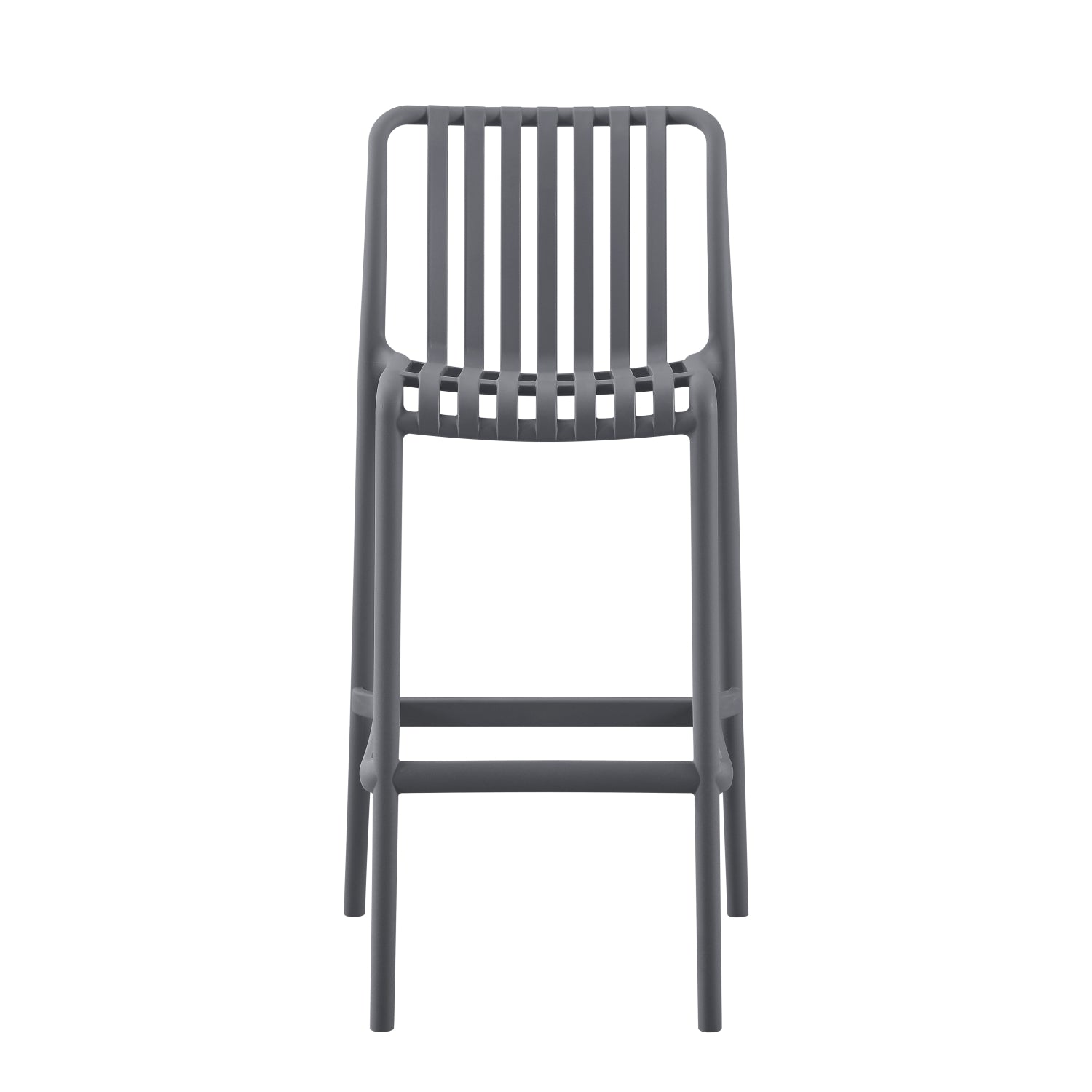 Бар стол от полипропилен CONVEE сив 38,5x49,5x102Hcm.