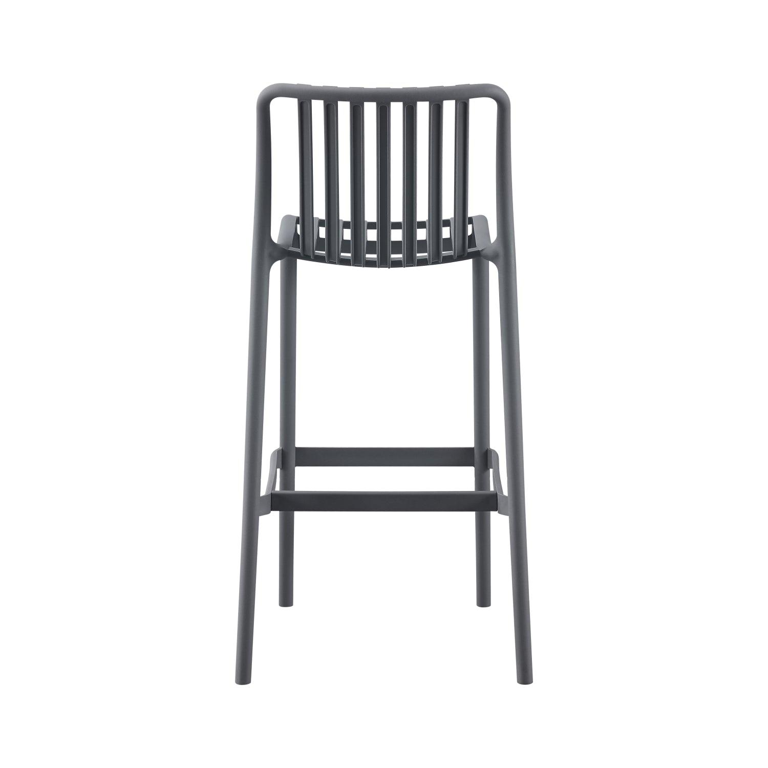Бар стол от полипропилен CONVEE сив 38,5x49,5x102Hcm.