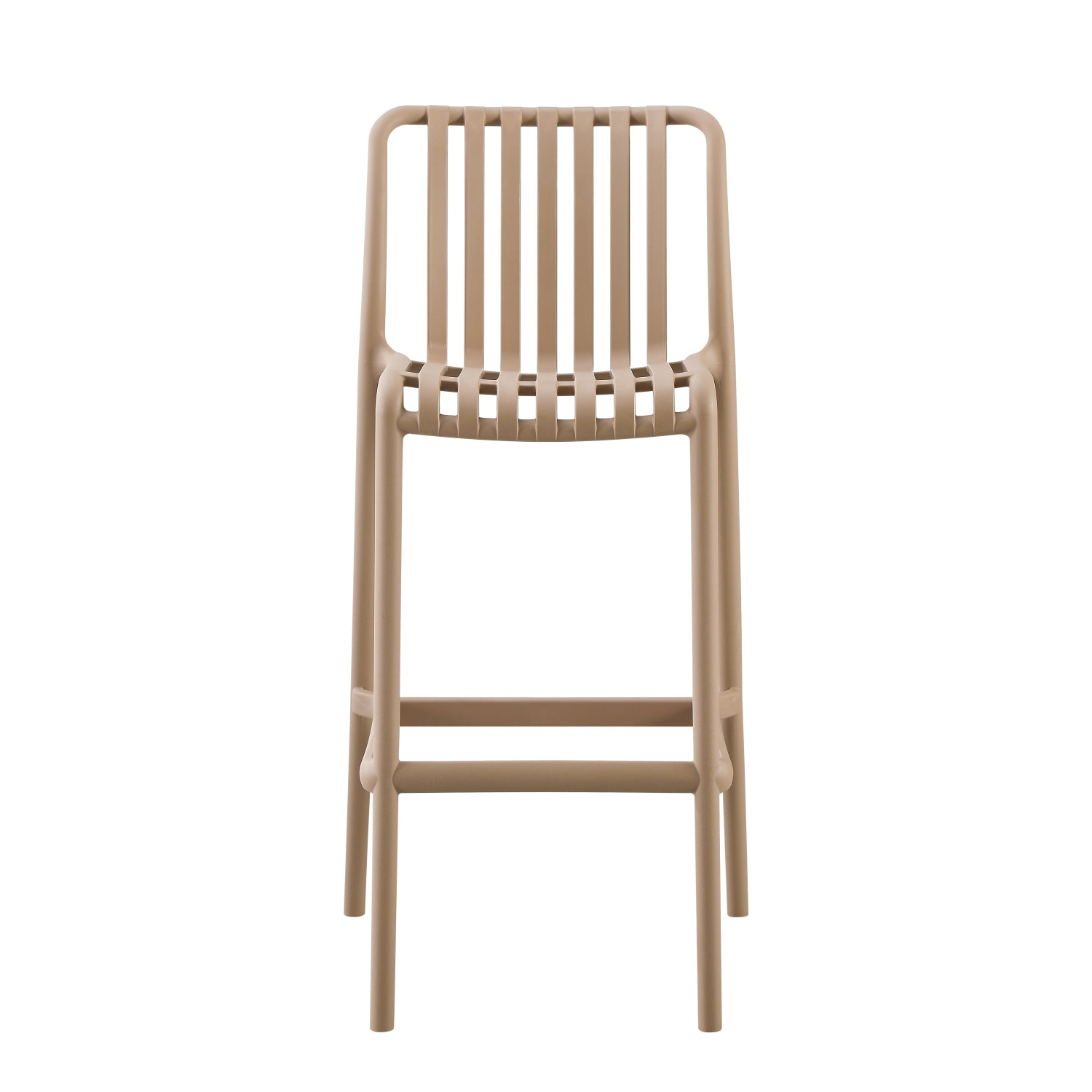 Бар стол от полипропилен CONVEE капучино 38,5x49,5x102Hcm.