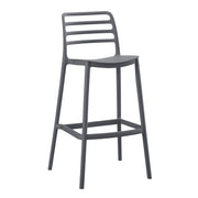 Бар стол от полипропилен сив сив 37,2x50x101,5Hcm.
