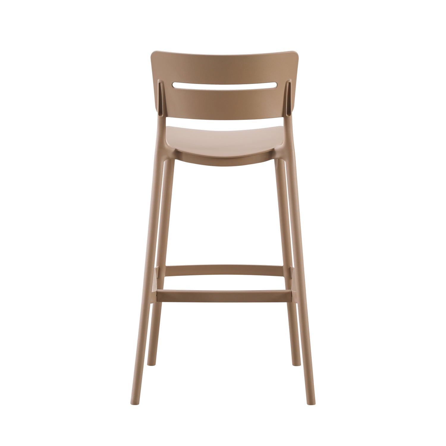 Бар стол от полипропилен SNOD2 капучино 37,2x50x101,5Hcm.