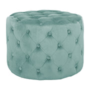 СТОЛ KASSIE ПИСТАЧЕНО ЗЕЛЕН ВЕЛУР, МОДЕЛ CHESTERFIELD Φ60X43Hсм.