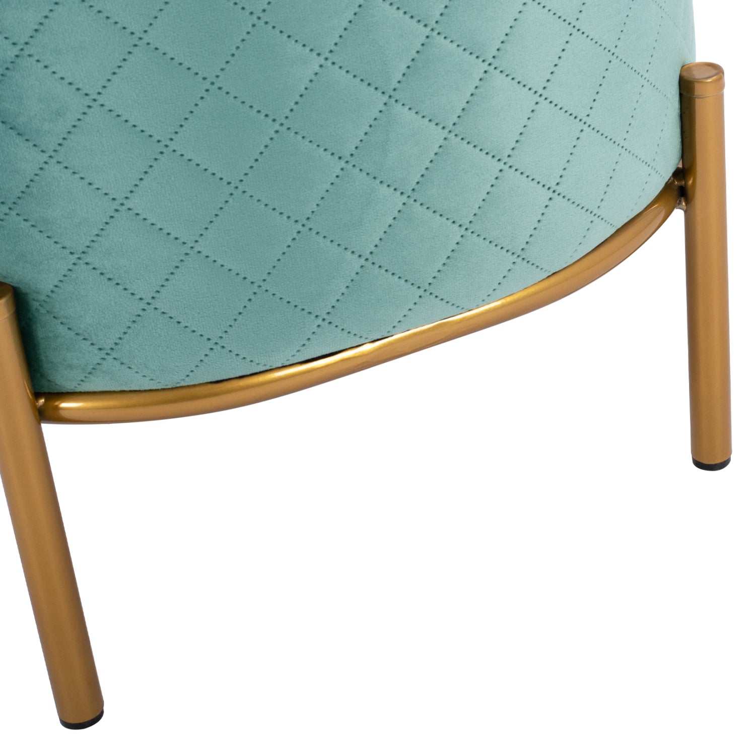 Стол Sinta цвят фъстък със златна основа 42x42x38cm
