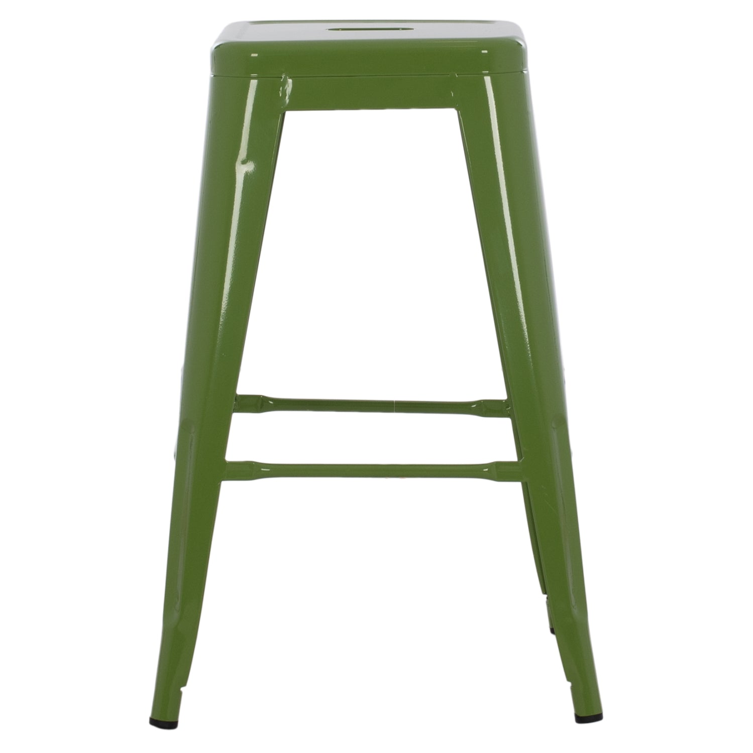 Метално столче със средна височина MELITA в светлозелен цвят Light Olive Green 43x43x67см.