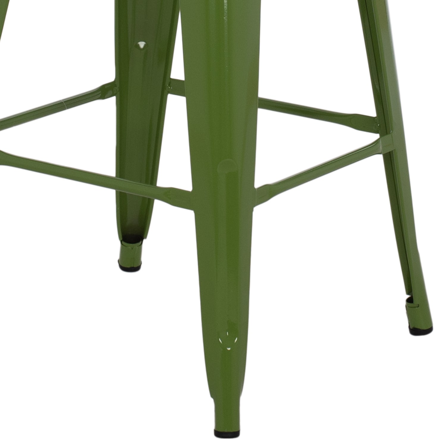 Метално столче със средна височина MELITA в светлозелен цвят Light Olive Green 43x43x67см.