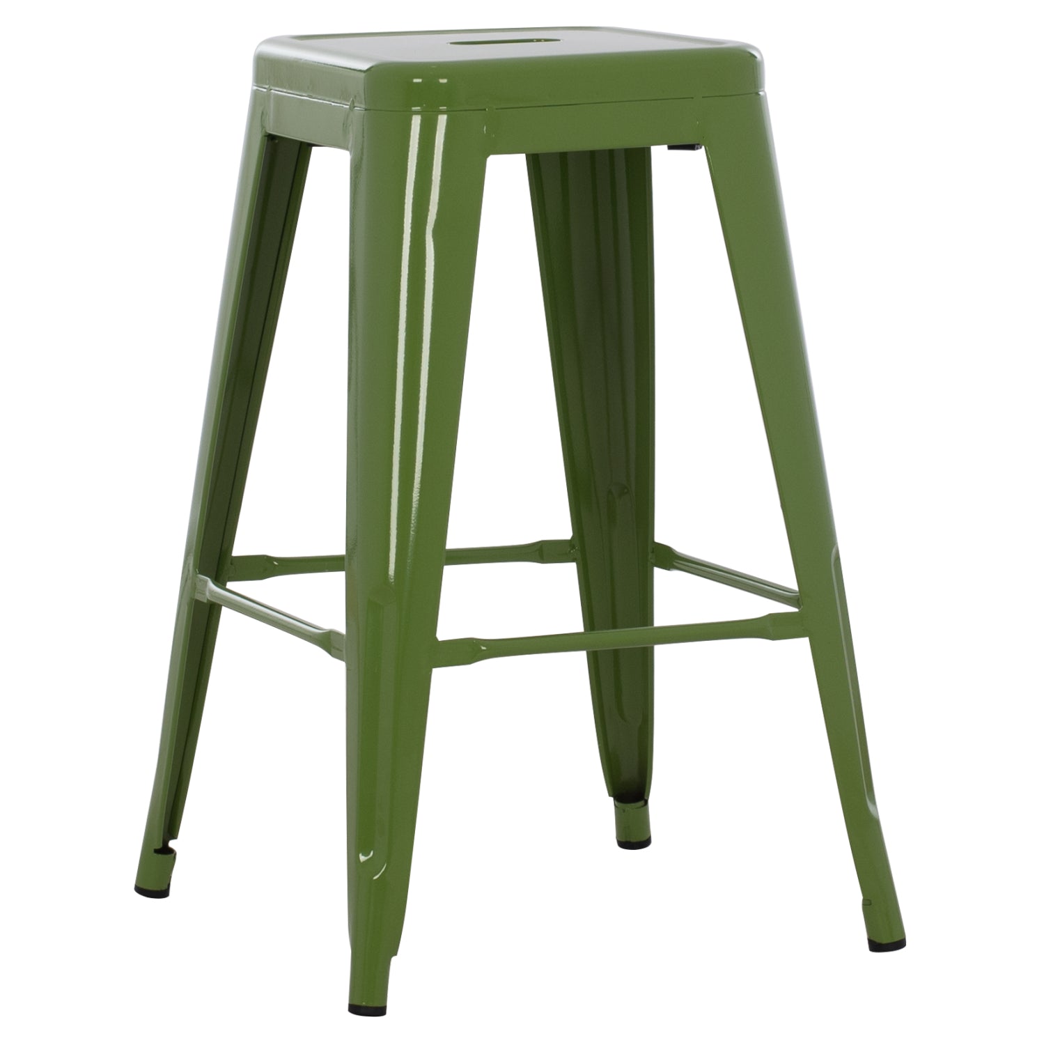 Метално столче със средна височина MELITA в светлозелен цвят Light Olive Green 43x43x67см.