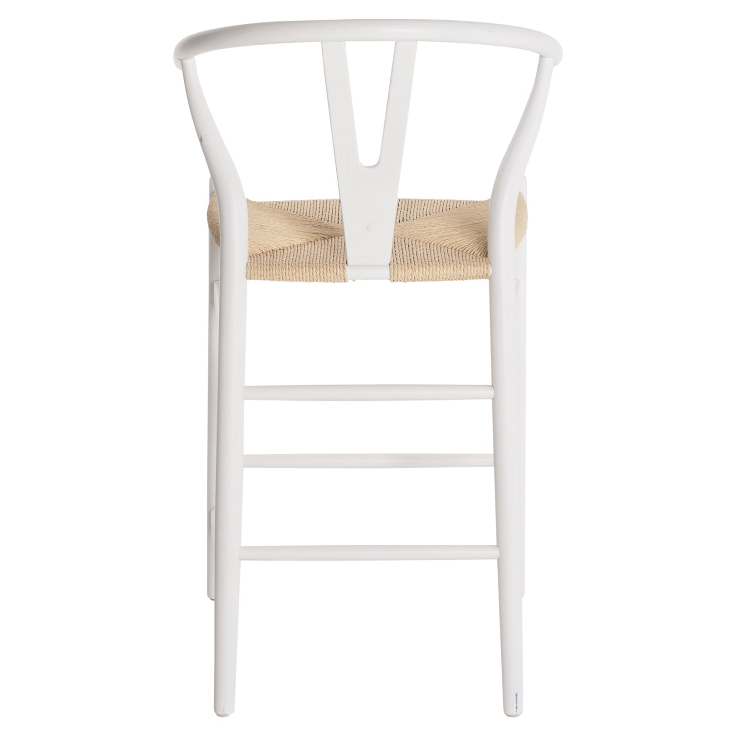 Бар стол Brave бук с полукръгла облегалка Wishbone 48x53x100H cm.