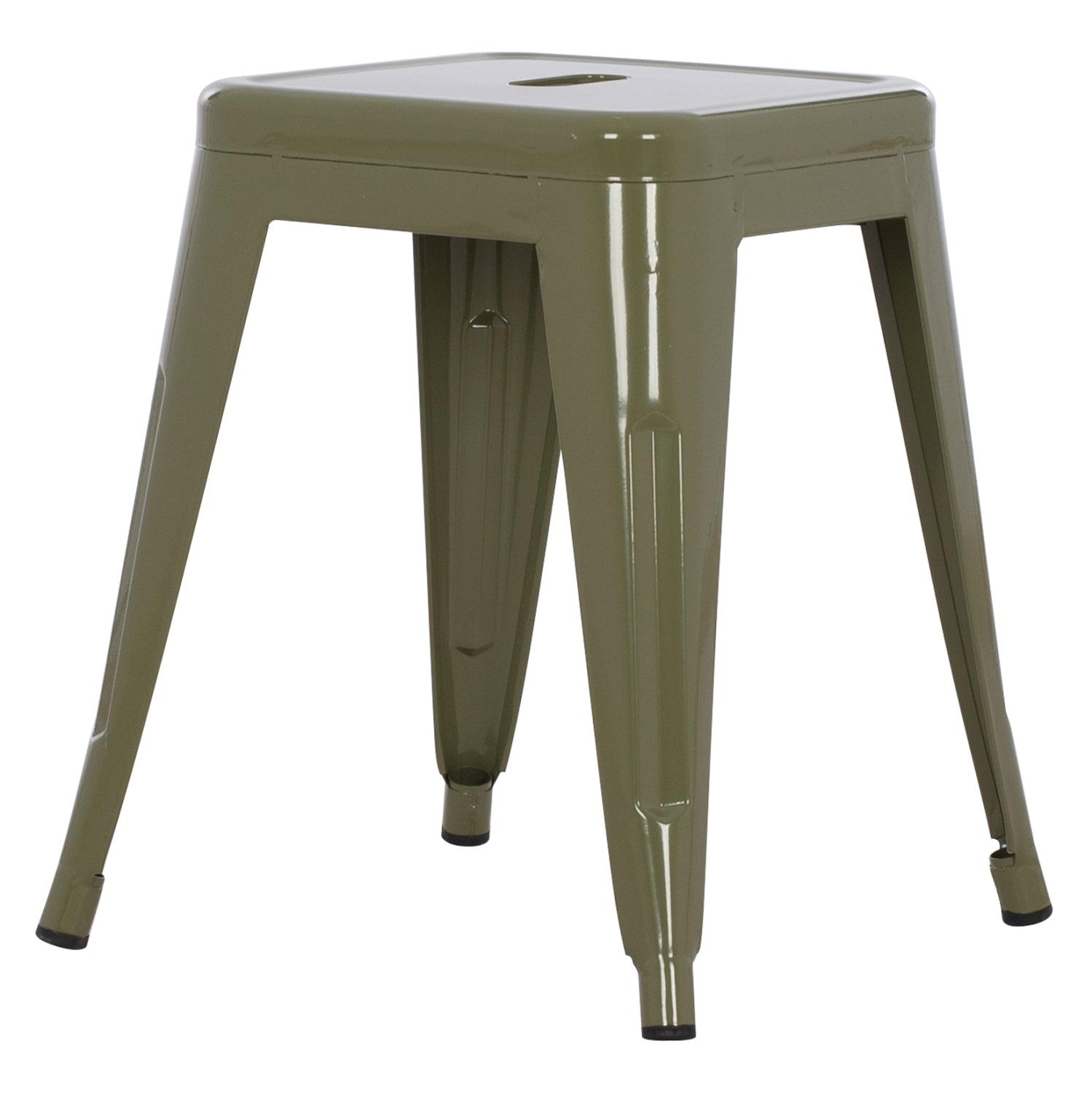 Столче MELITA метал в тъмно маслинен цвят 37x37x45Hсм.
