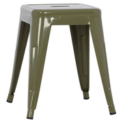 Столче MELITA метал в тъмно маслинен цвят 37x37x45Hсм.