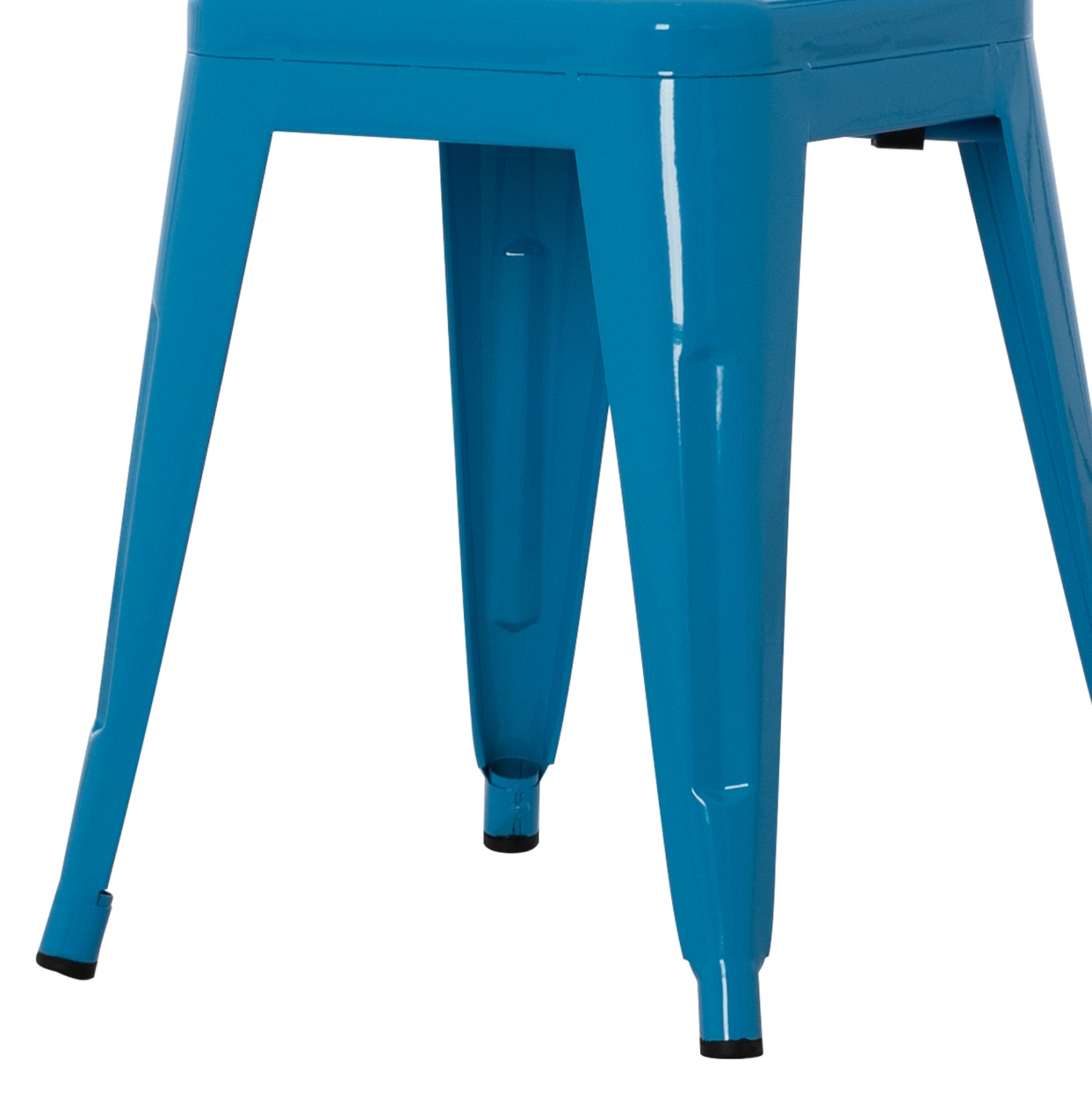 Столче MELITA метал в син цвят 37x37x45Hсм.