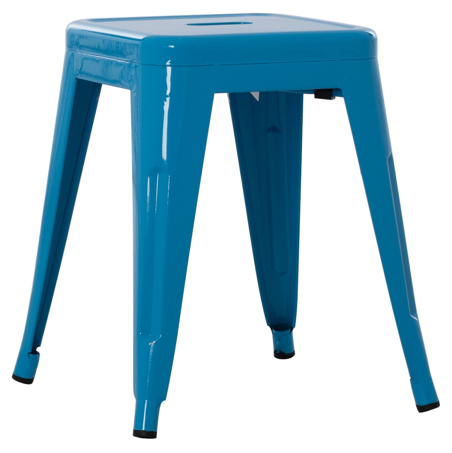Столче MELITA метал в син цвят 37x37x45Hсм.