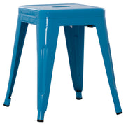 Столче MELITA метал в син цвят 37x37x45Hсм.