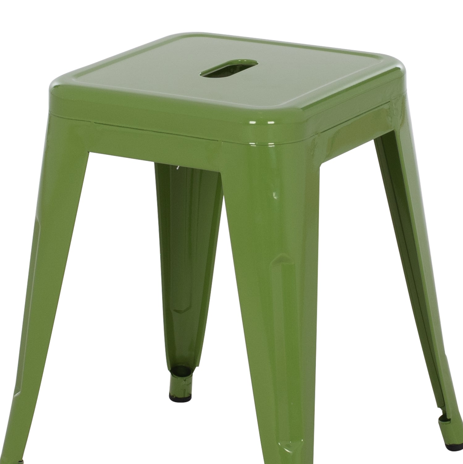 Столче MELITA метал в светло маслиненозелен цвят 37x37x45Hсм.