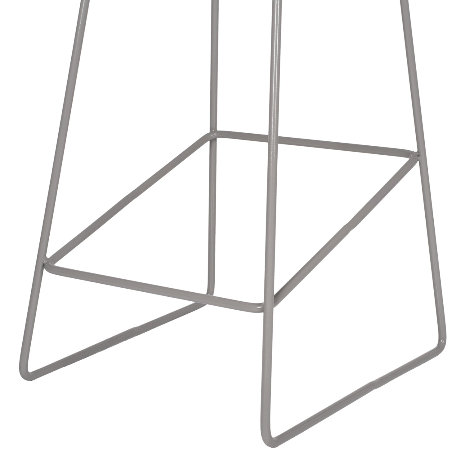 Метален стол с сива PP седалка 47x47x83см
