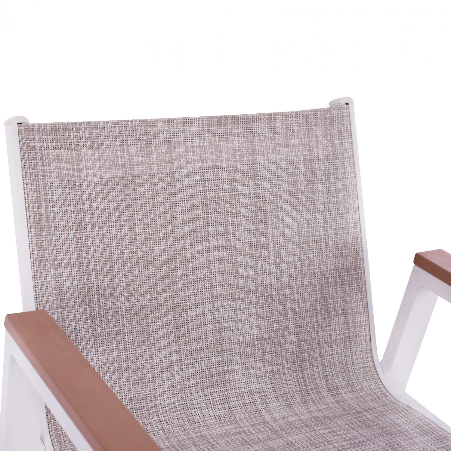 Алуминиев бар стол бял с полиуд 52x58x108 см