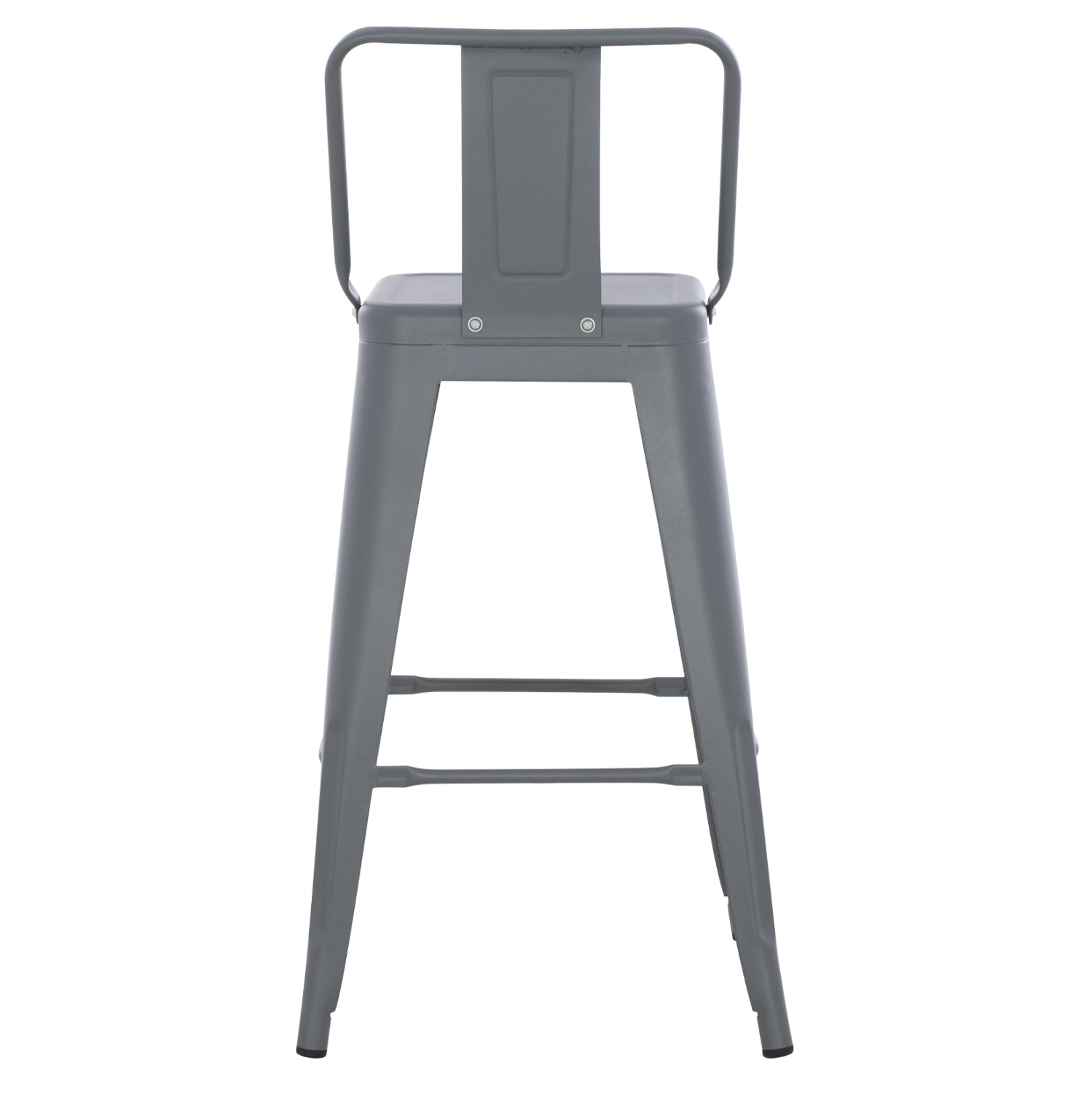 Бар стол със средна височина MELITA-PRO метал в сиво 43x43x88Hсм.