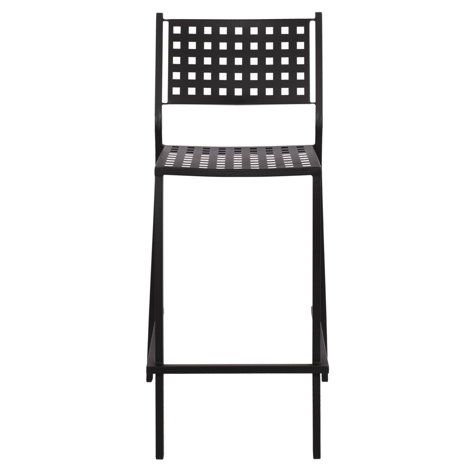 Бар стол Olympias Metallic черен цвят 47x58x111см