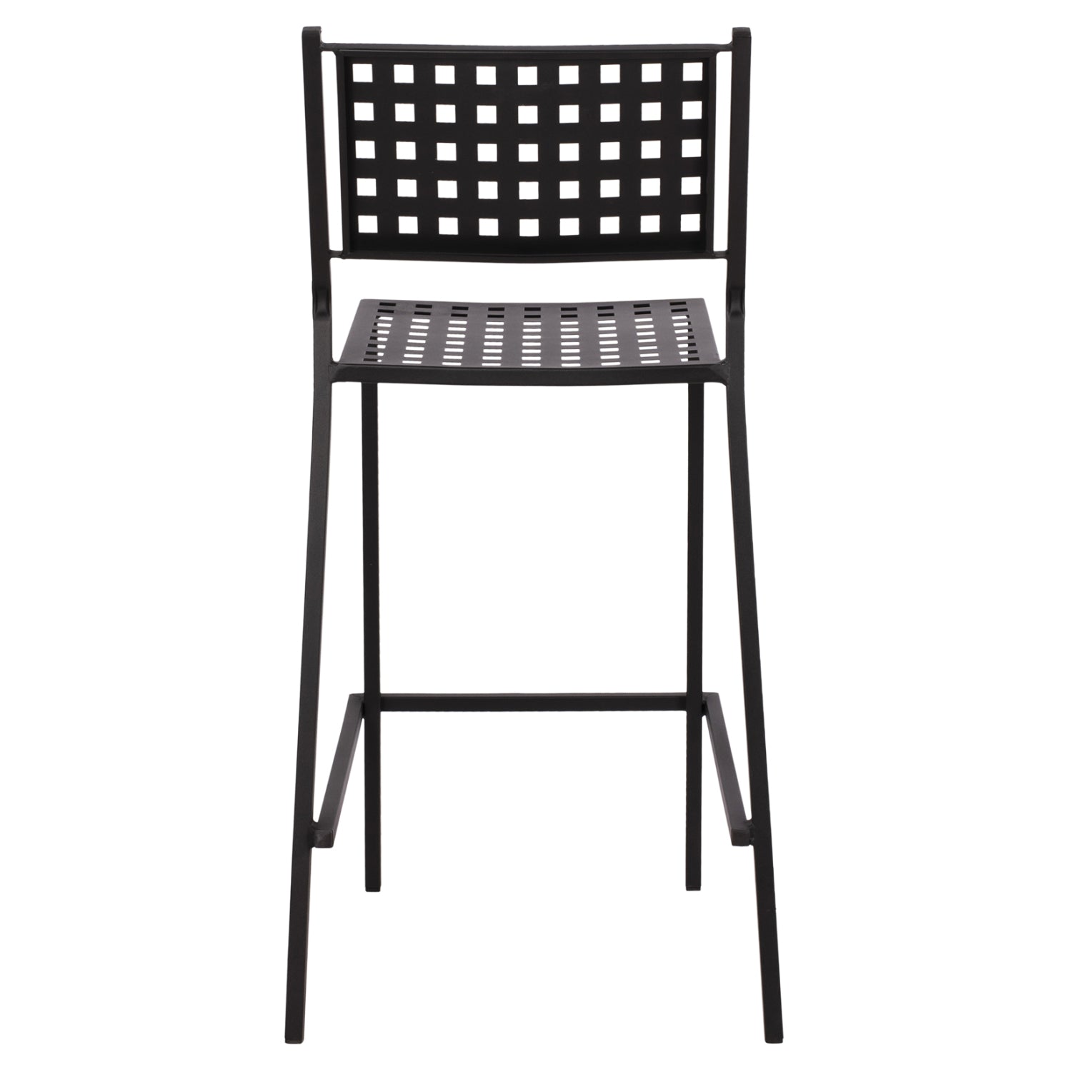 Бар стол Olympias Metallic черен цвят 47x58x111см