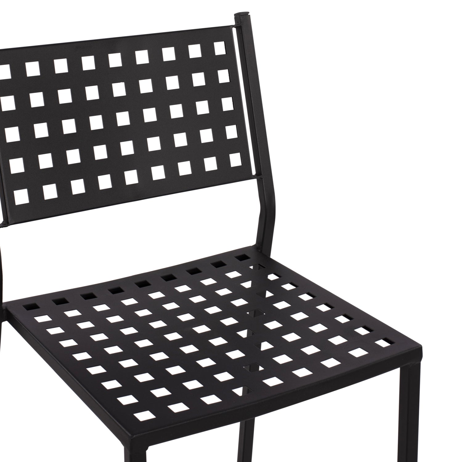 Бар стол Olympias Metallic черен цвят 47x58x111см