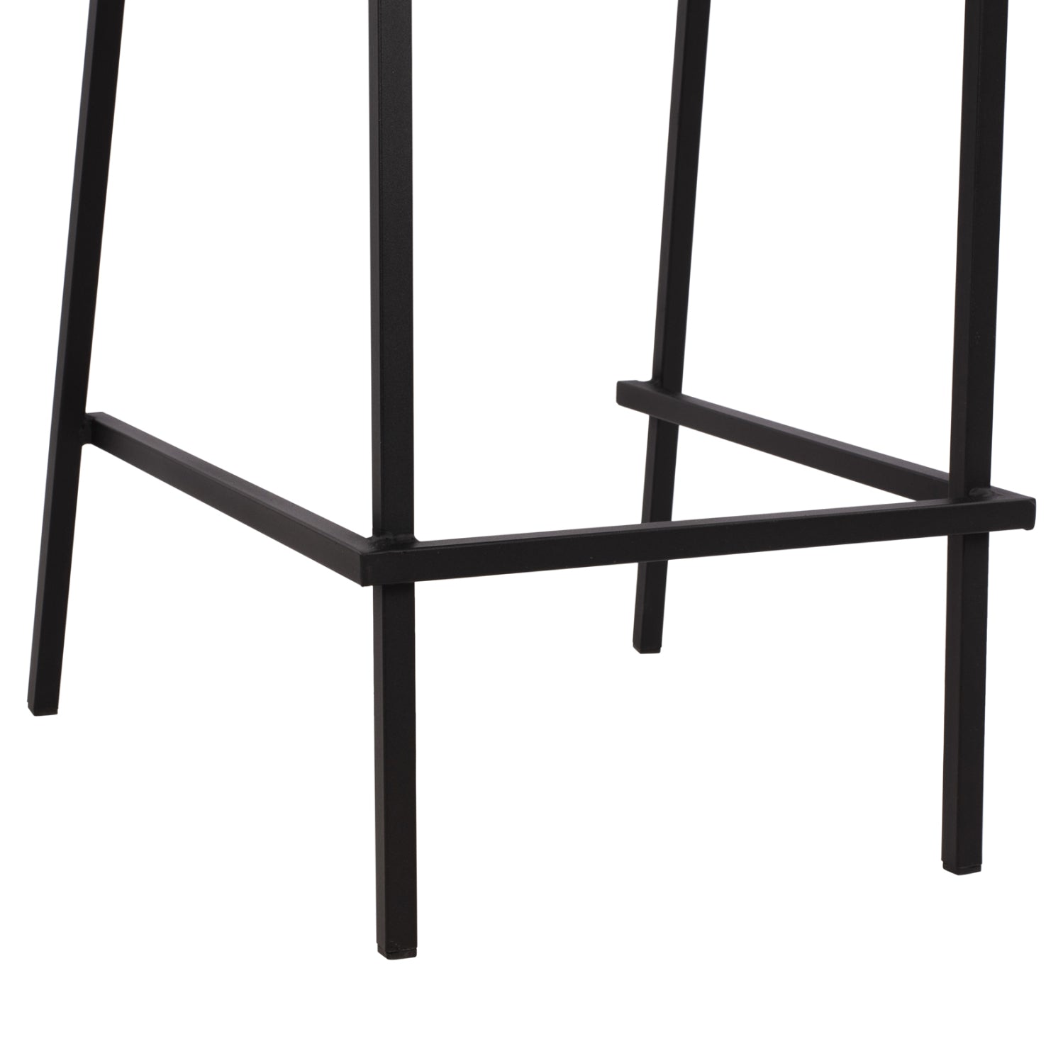 Бар стол Olympias Metallic черен цвят 47x58x111см