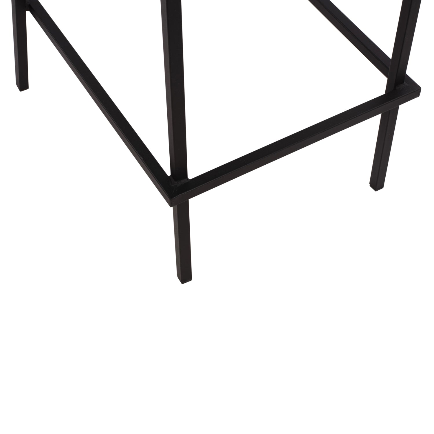 Бар стол Olympias Metallic черен цвят 47x58x111см