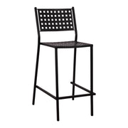 Бар стол Olympias Metallic черен цвят 47x58x111см