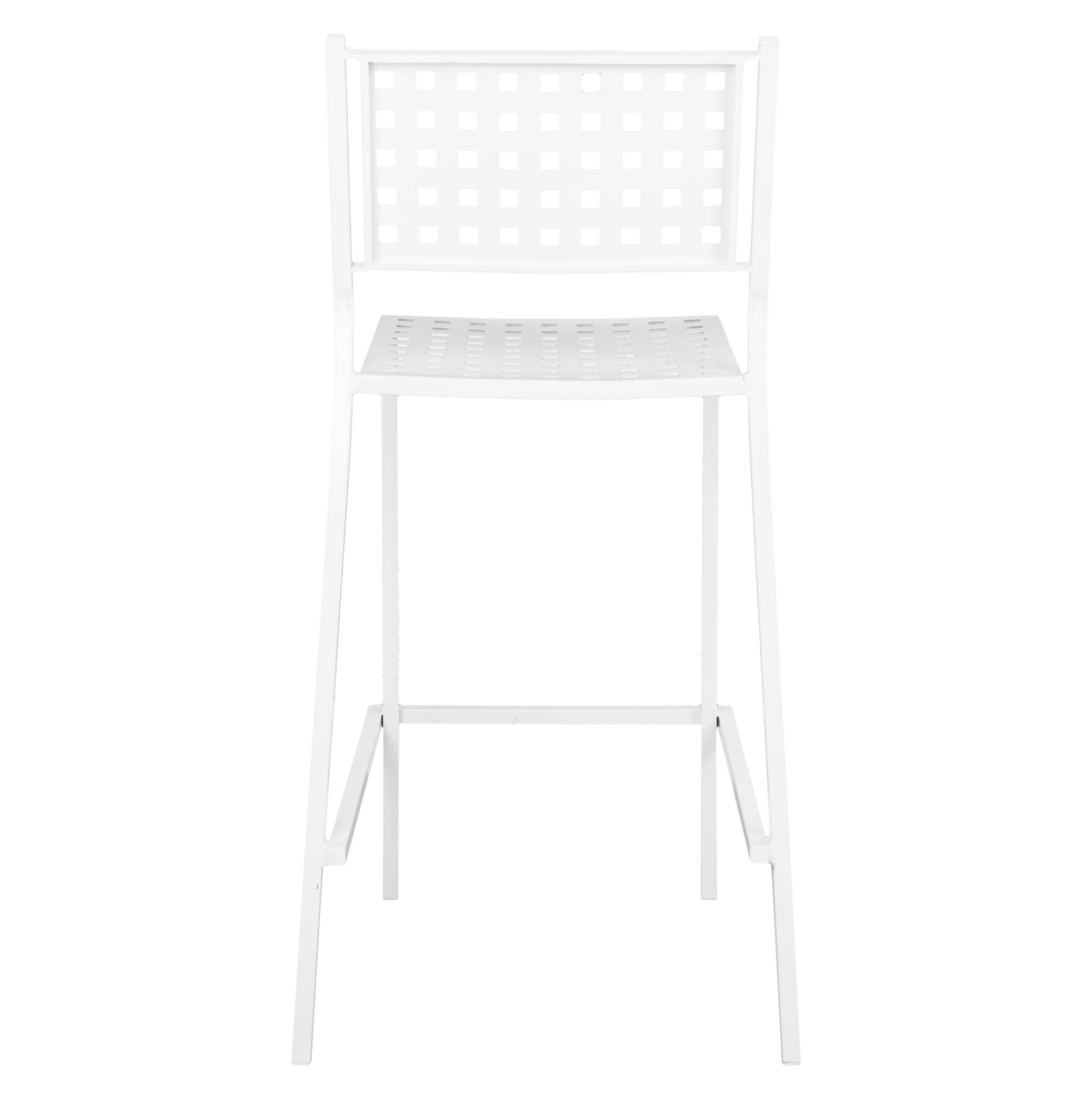 Бар стол Olympias Metallic бял цвят 47x58x111см