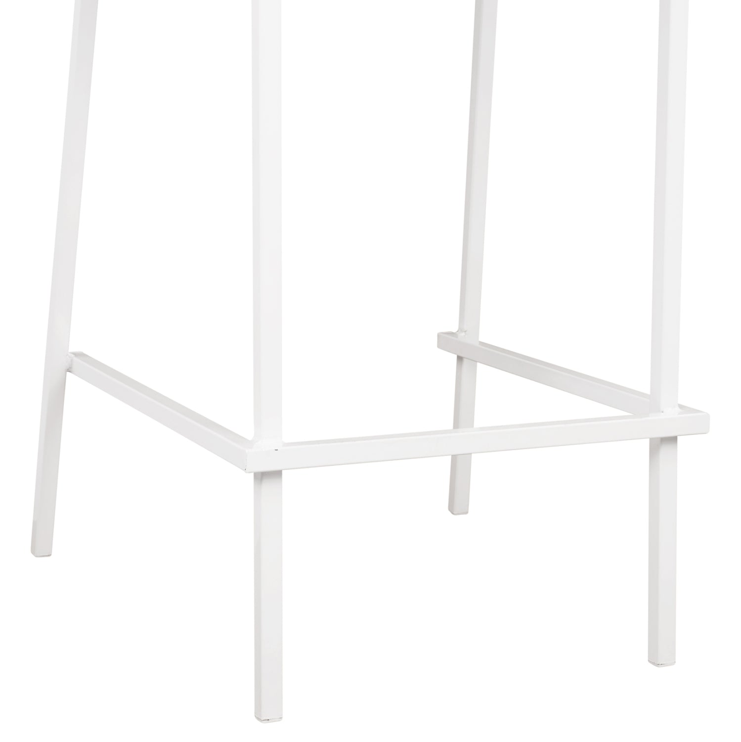 Бар стол Olympias Metallic бял цвят 47x58x111см