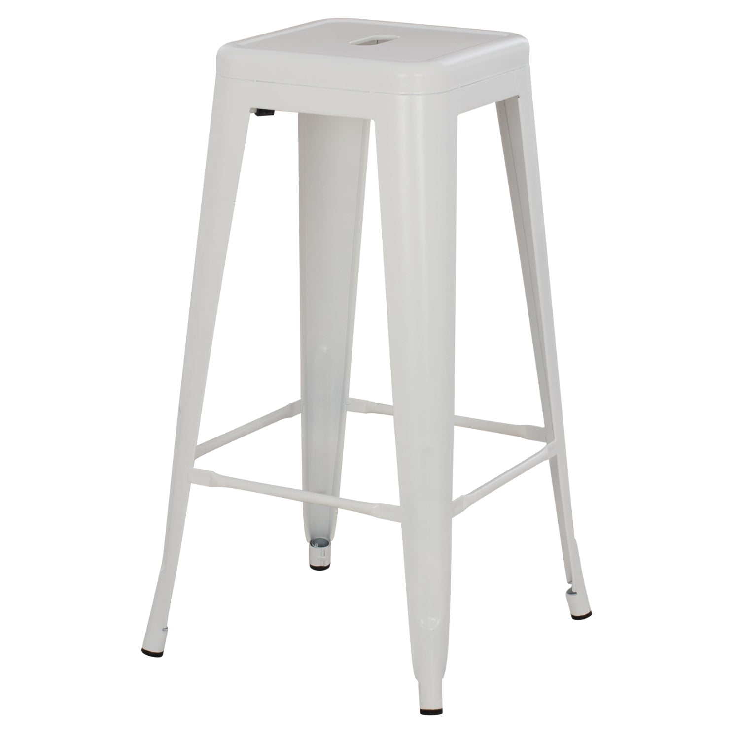 Бар стол MELITA-PRO метал матово бял 43x43x78Hсм.