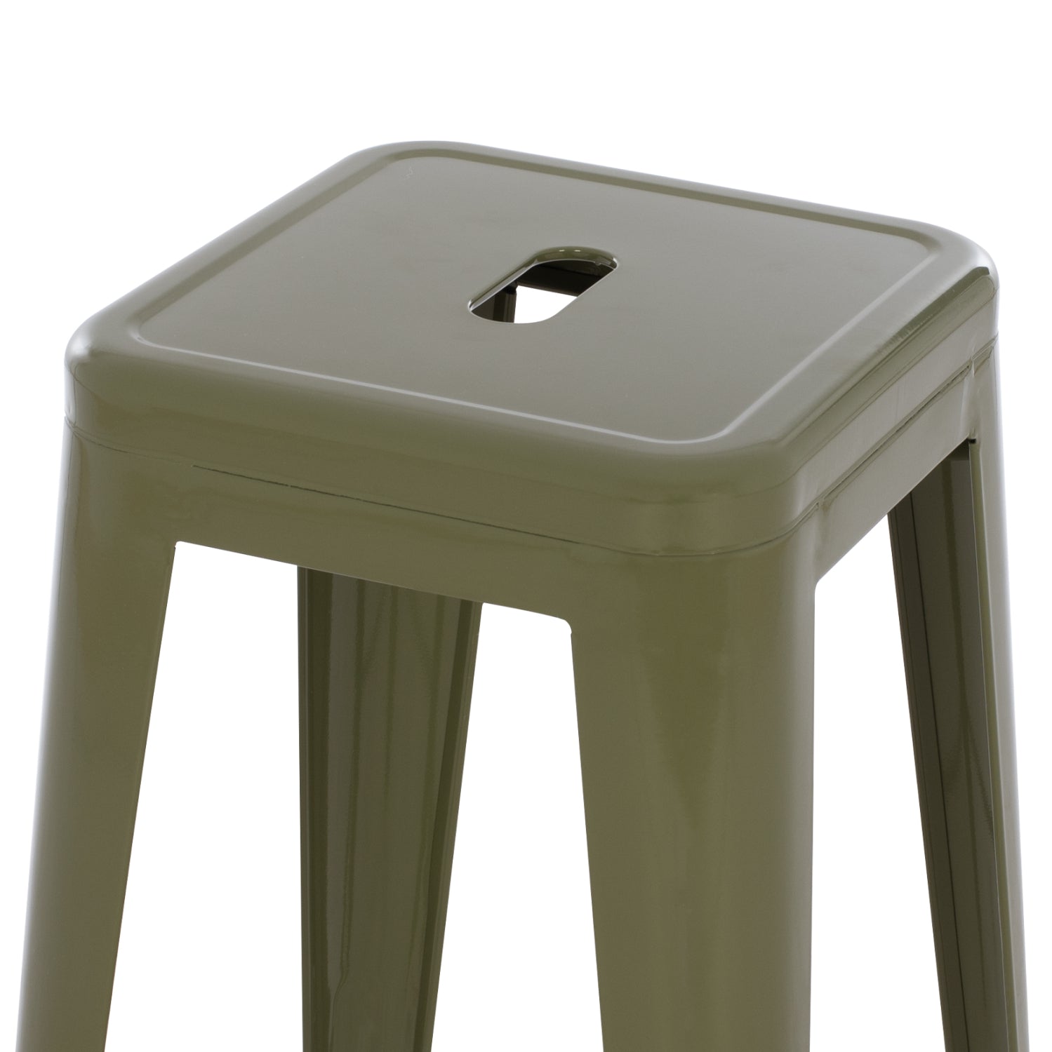 Бар стол MELITA-PRO метал тъмнозелен 43x43x78Hсм.