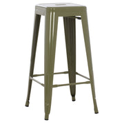 Бар стол MELITA-PRO метал тъмнозелен 43x43x78Hсм.