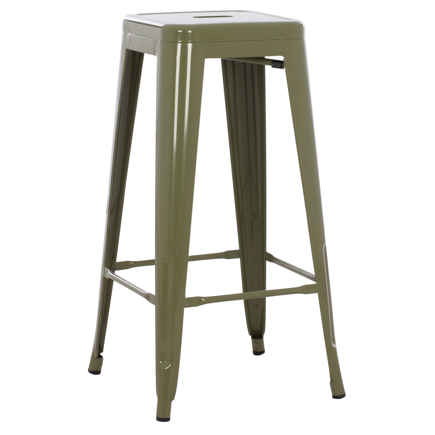 Бар стол MELITA-PRO метал тъмнозелен 43x43x78Hсм.