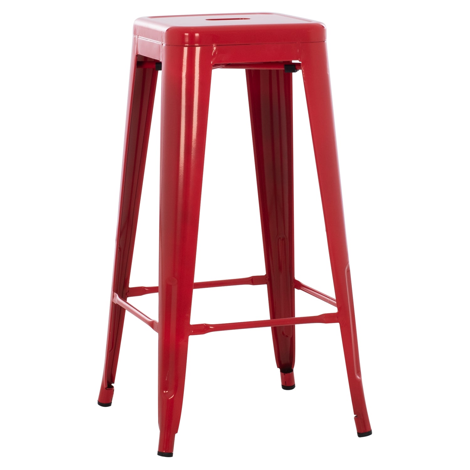 Бар стол MELITA-PRO метал червен 43x43x78Hсм.