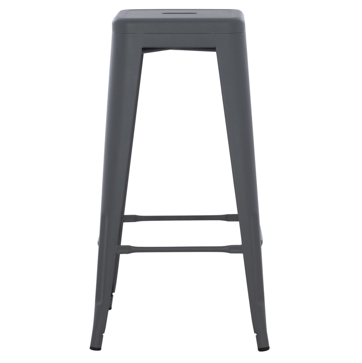 Бар стол MELITA-PRO метал сив 43x43x78Hсм.