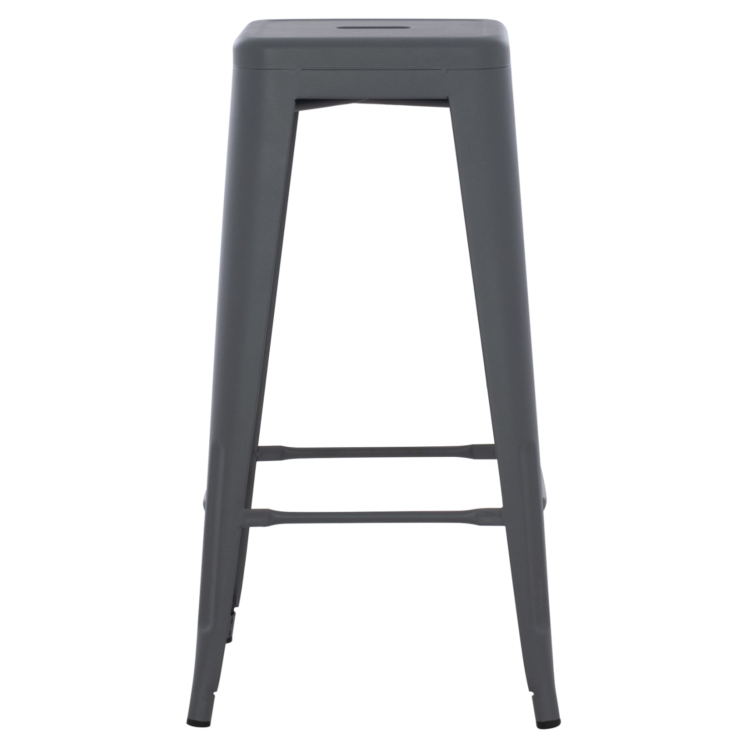 Бар стол MELITA-PRO метал сив 43x43x78Hсм.