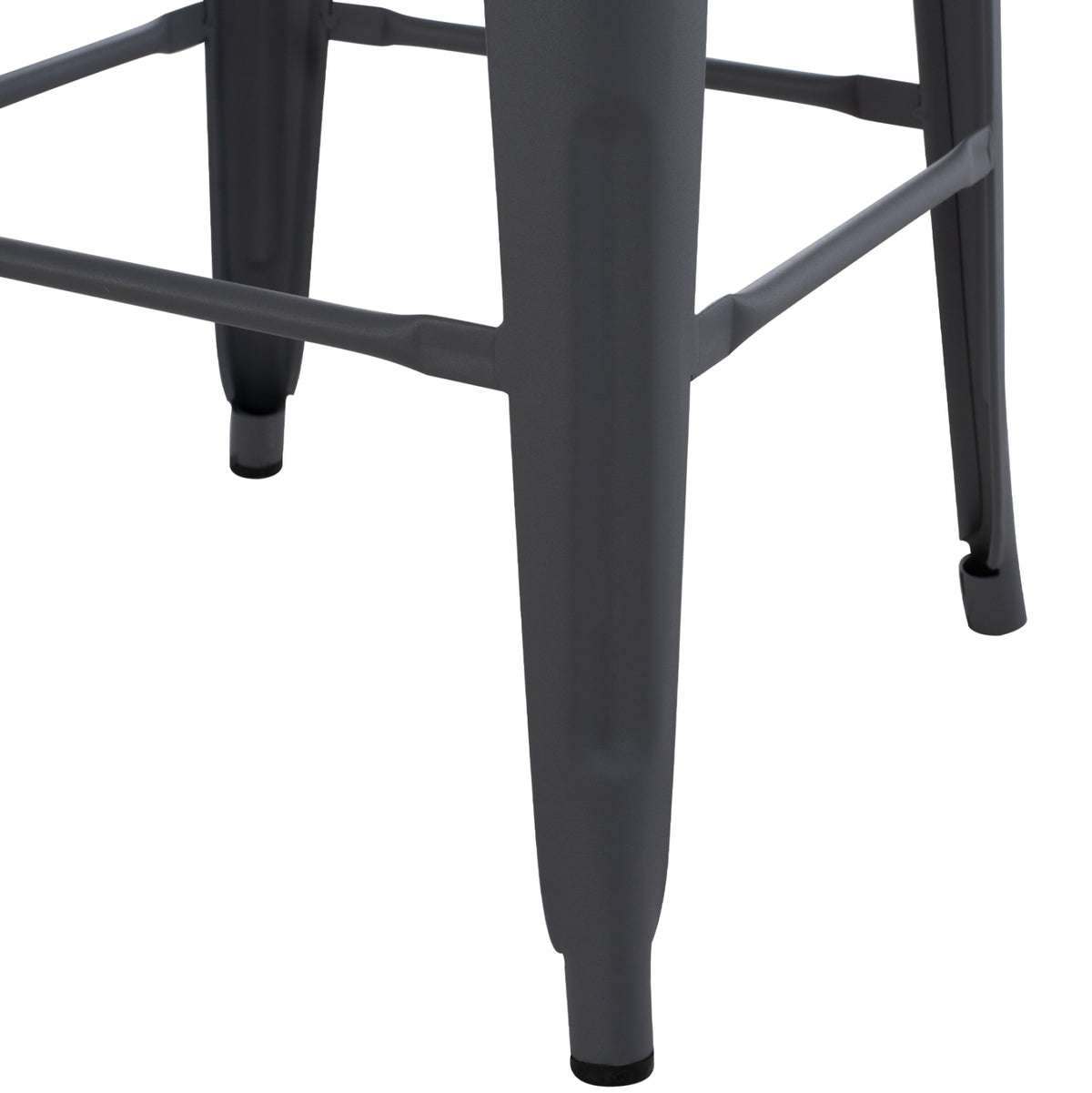 Бар стол MELITA-PRO метал сив 43x43x78Hсм.
