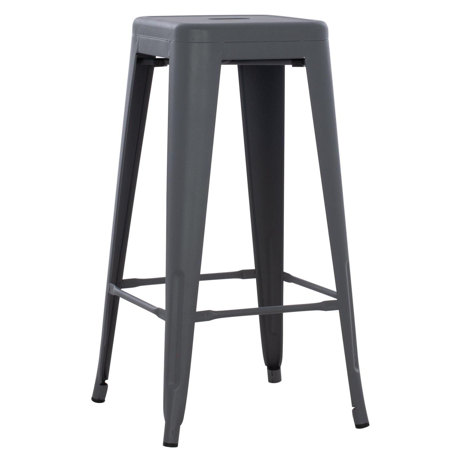 Бар стол MELITA-PRO метал сив 43x43x78Hсм.