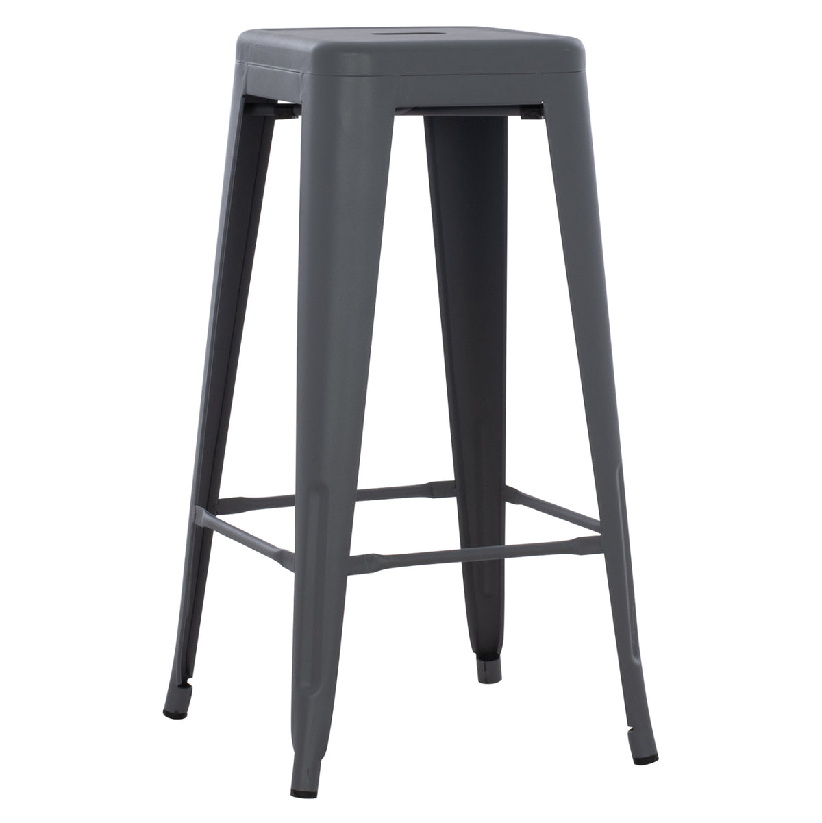 Бар стол MELITA-PRO метал сив 43x43x78Hсм.
