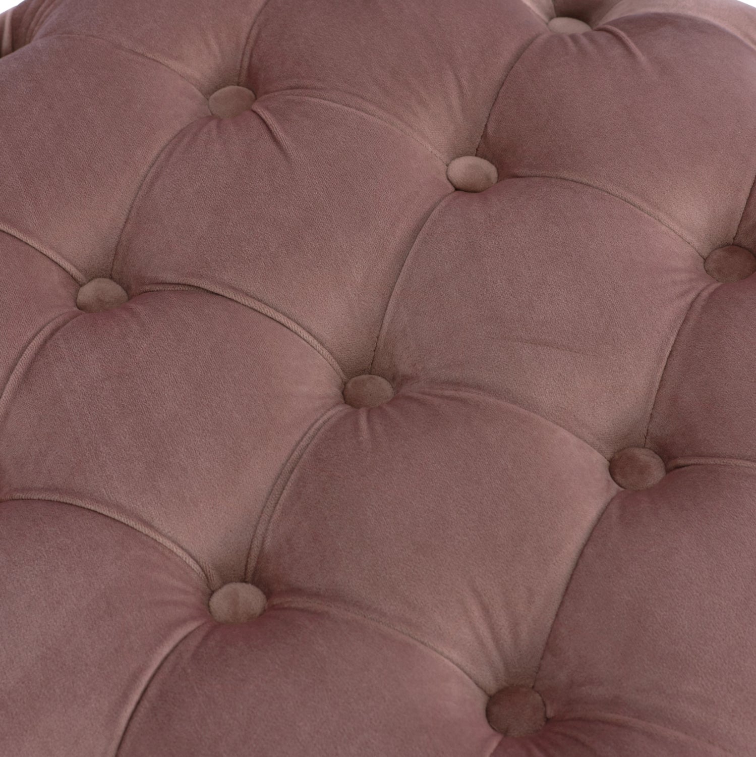 Велурен стол Kassie цвят гнило ябълково, тип Chesterfield 60x43см