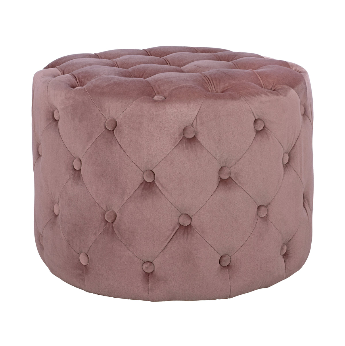 Велурен стол Kassie цвят гнило ябълково, тип Chesterfield 60x43см