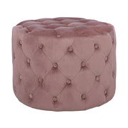 Велурен стол Kassie цвят гнило ябълково, тип Chesterfield 60x43см