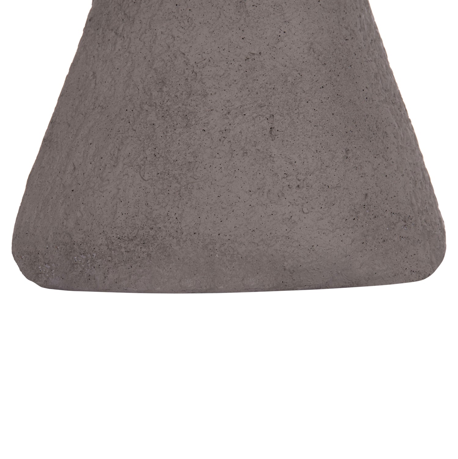 Кръгъл стол INTERON от фиброцимент в сиво--Φ34x39Hcm.
