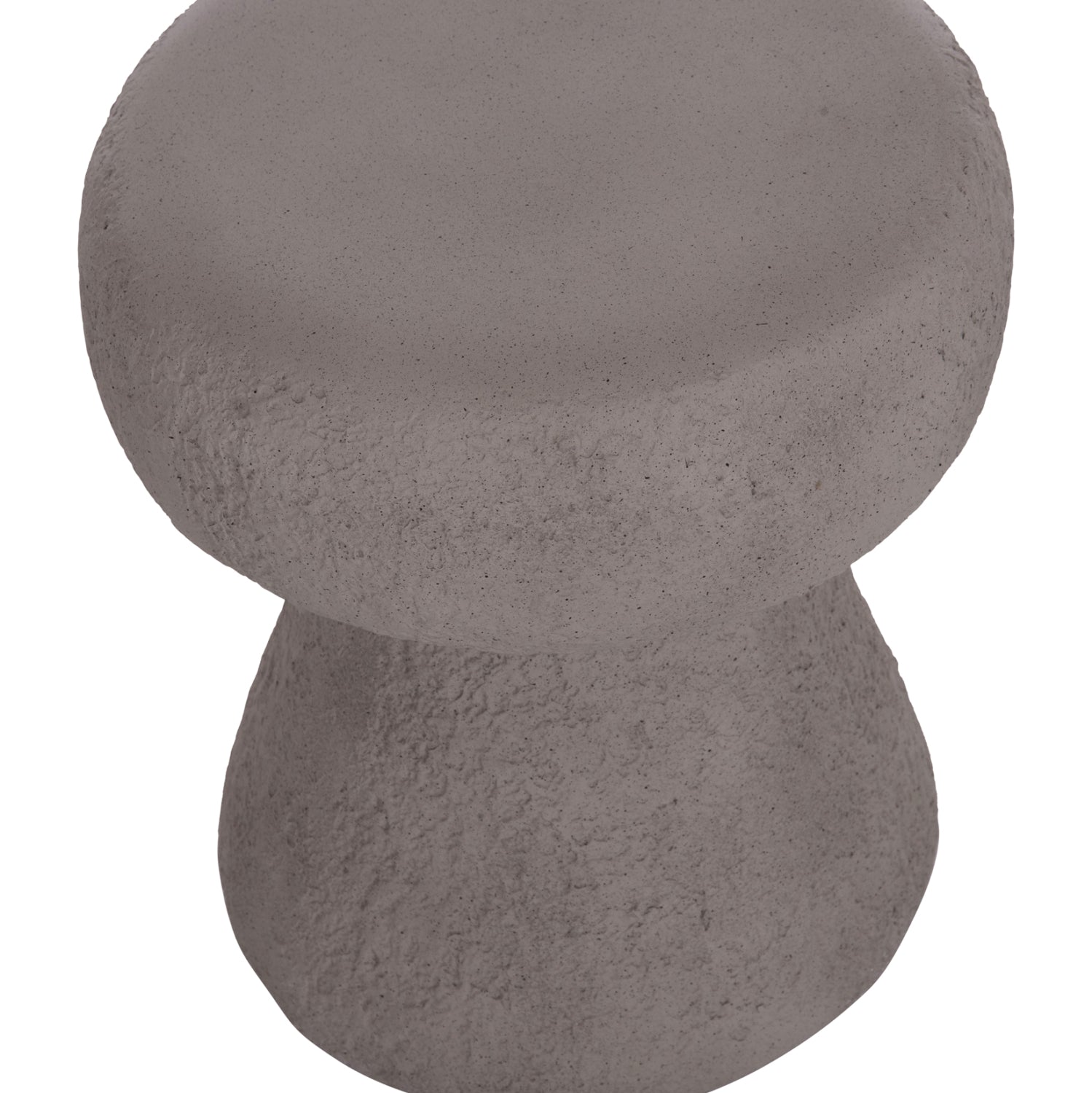 Кръгъл стол INTERON от фиброцимент в сиво--Φ34x39Hcm.