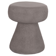 Кръгъл стол INTERON от фиброцимент в сиво--Φ34x39Hcm.