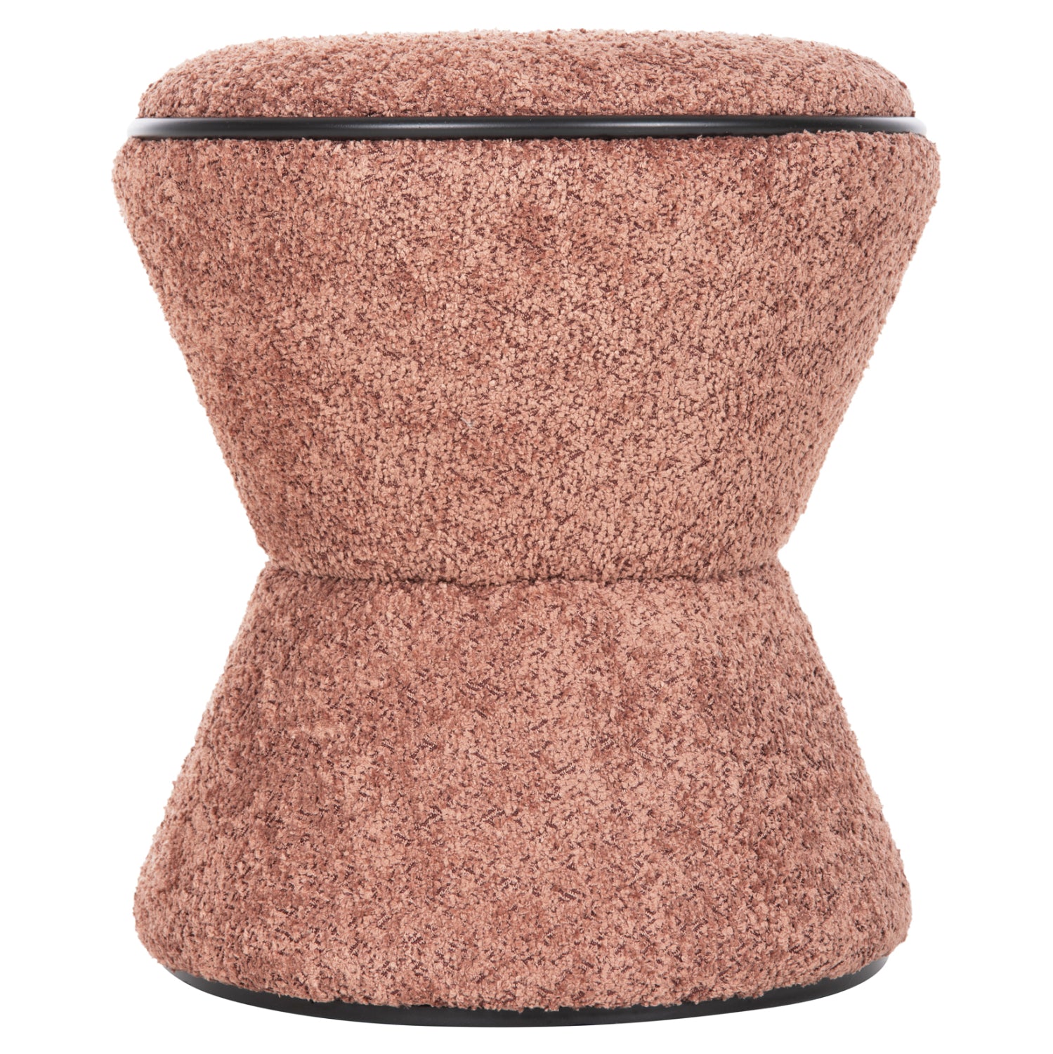 СТОЛЧЕ ROUND LINNER ПЛАТ BOUCLE РОЗОВ-ЧЕРЕН ДЕТАЙЛ D38x44 см.